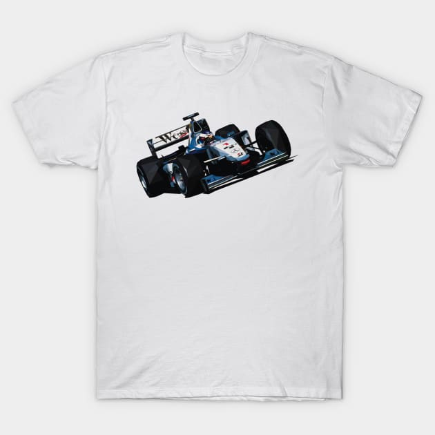 Mika Hakkinen F1 car Low Poly T-Shirt by pxl_g